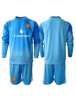 Manchester United Golmanski Dječji Domaci Dres kompleti 2025-26 Dugim Rukavima (+ kratke hlače)